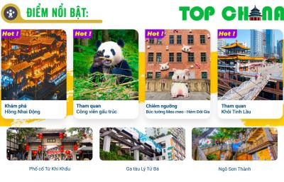 TOUR TRUNG QUỐC NO SHOP: TRÙNG KHÁNH MONO (5 Ngày 4 Đêm)