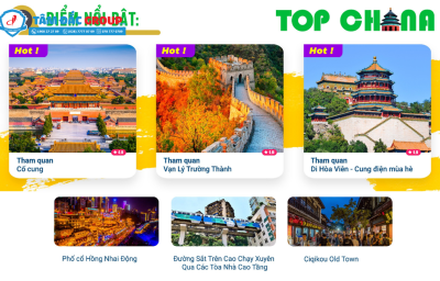 TOUR TRUNG QUỐC NO SHOP: TRÙNG KHÁNH - BẮC KINH - CỐ CUNG - VẠN LÝ TRƯỜNG THÀNH (7 Ngày 6 Đêm)