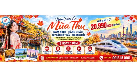 Nam Kinh - Hàng Châu Tây Sách Ô Trấn- Thượng Hải